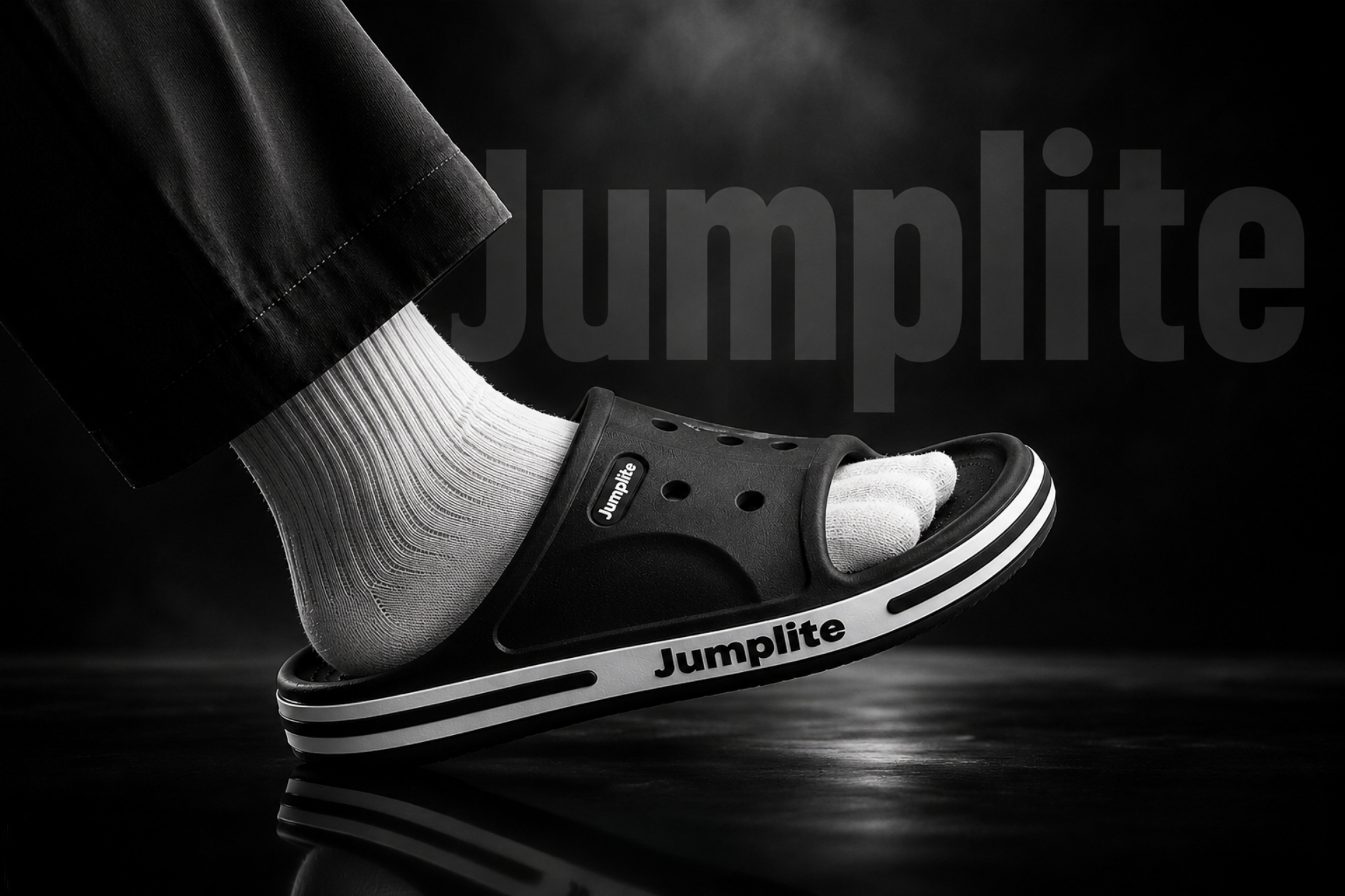 Casual sneakers on urban backdrop
